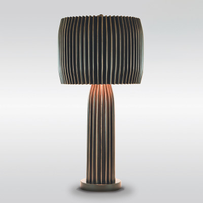 Crimp Table Lamp - Bronze