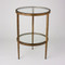 Laforge Two - Tiered Side Table - Antique Gold