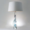 Ocean Twist Lamp with Silk Shade
