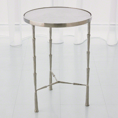 Spike Accent Table - Antique Nickel https://cdn3.bigcommerce.com/s-nzzxy311bx/product_images//w/White Marble Top