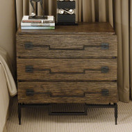 3 Drawer Wide Chest - Dark Brushed Mango