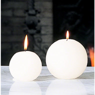 Ball Candle - Unscented - 4"