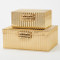 Corrugated Bamboo Box - Brass - Lg