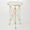 Directoire Table - Brass & White Marble