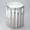 Fluted Column Table - Nickel