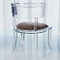 Klismos Acrylic Chair - Pewter image 1