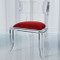 Klismos Acrylic Chair - Red Pepper