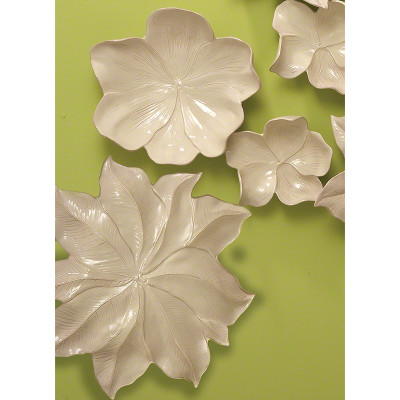 Magnolia Platter - Ivory - Lg