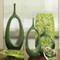 Open Oval Ring Vase - Emerald - Lg