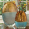 Oval Vase - Pistachio Amber - Lg image 1