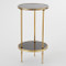 Petite 2 Tiered Table - Antique Brass