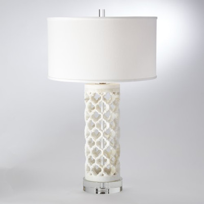 Round Arabesque Marble Lamp