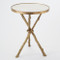 Twig Table - Brass & White Marble