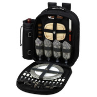Four Person Picnic Backpack - Black image 1