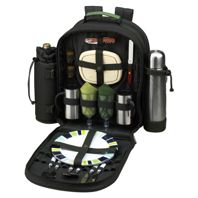 Two Person Coffee Backpack - Forest Green image 1