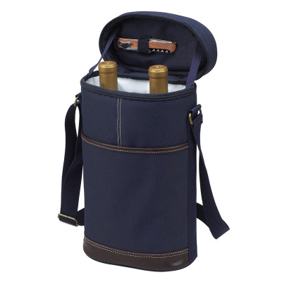 Two Bottle Insulated Carrier - Navy image 1