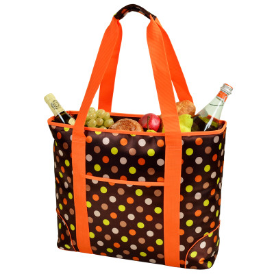 Extra Large Insulated Cooler Tote - Julia Dot image 1
