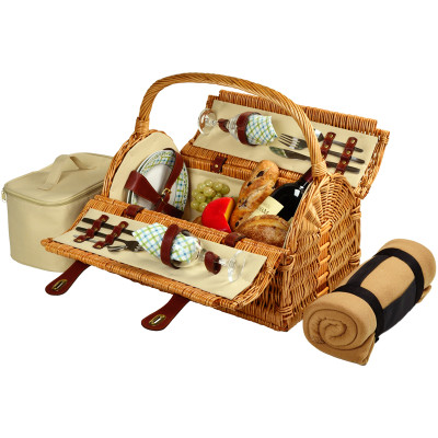 Sussex Picnic Basket for Two with Blanket - Gazebo image 1