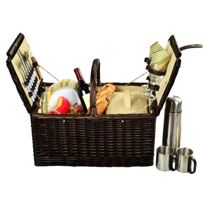 Surrey Picnic Basket for 2 https://cdn3.bigcommerce.com/s-nzzxy311bx/product_images//w/Coffee - Hamptons image 1