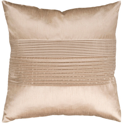 Surya Solid Pleated Pillow - HH019 - 18 x 18 x 4 - Poly