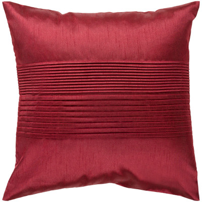Surya Solid Pleated Pillow - HH026 - 18 x 18 x 4 - Down