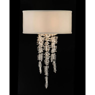 John Richard Cascading Crystal Waterfall One-Light Sconce