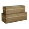 Trinity Boxes, Set of 2 - Light Brown Wood