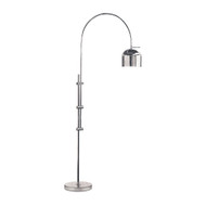 Regina Andrew Arc Floor Lamp With Metal Shade - Polished Nickel