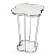 Regina Andrew Clover Table - Polished Nickel