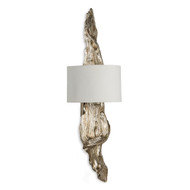 Regina Andrew Driftwood Sconce - Ambered Silver Leaf