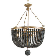 Regina Andrew Fabian Wood Bead Chandelier