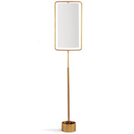 Regina Andrew Geo Rectangle Floor Lamp - Natural Brass