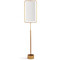 Regina Andrew Geo Rectangle Floor Lamp - Natural Brass