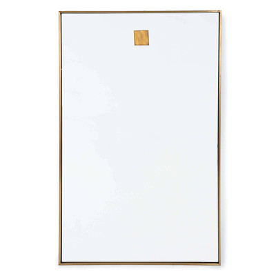 Regina Andrew Hanging Rectangle Mirror - Natural Brass