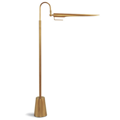 Regina Andrew Raven Floor Lamp - Natural Brass