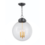Regina Andrew Globe Pendant - Oil Rubbed Bronze And Natural Brass