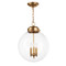 Regina Andrew Globe Pendant - Natural Brass