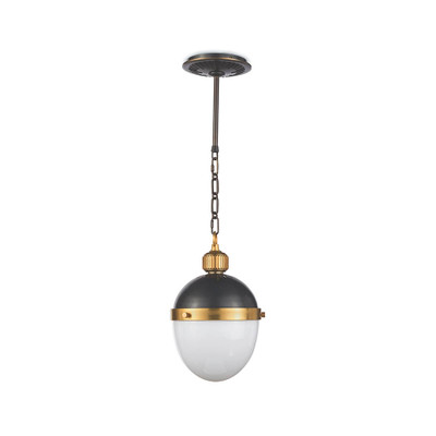 Regina Andrew Otis Pendant Small - Blackened And Natural Brass