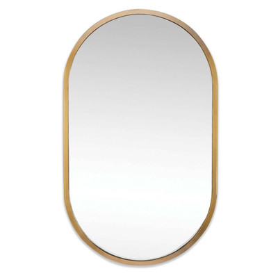 Regina Andrew Canal Mirror - Natural Brass