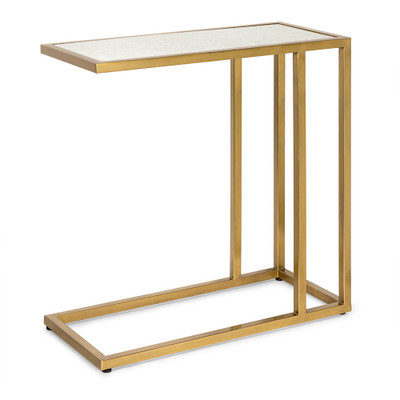 Regina Andrew Echelon Sofa Hugger Table - Natural Brass