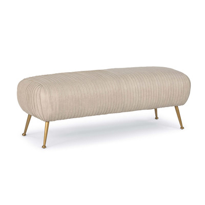 Regina Andrew Beretta Leather Bench - Cappuccino