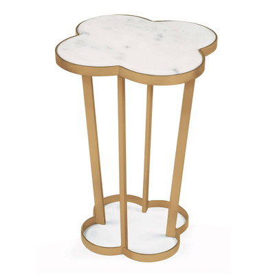 Regina Andrew Clover Table - Natural Brass