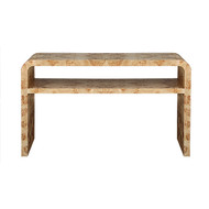 Worlds Away Marshall Console Table - Burl Wood