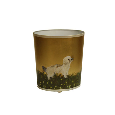 Worlds Away Wbbichonyorkie Wastebasket