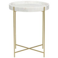 Noir Chico Side Table - Antique Brass