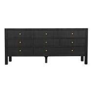 Noir Conrad 9 Drawer Dresser - Pale