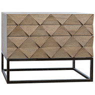 Noir Draco Sideboard With Steel Stand - Washed Walnut