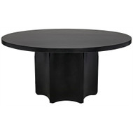 Noir Rome Dining Table - Black Steel