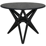 Noir Victor Dining Table - Charcoal Black