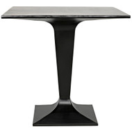 Noir Anoil Bistro Table - Black Steel